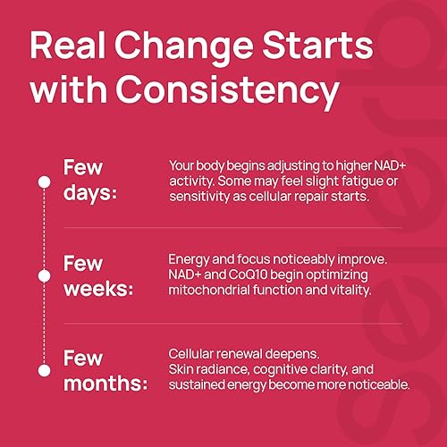 Miniatura 7 de Suplemento NAD+ para mujeres, alternativa NMN con β-NAD+, Trans-Resveratrol, CoQ10, D-Ribosa - Promueve la renovación celular, la energía y la salud