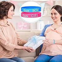 Vista 4 de 60 Piezas Pulseras de Revelación de Género, Pulseras de Silicona Team Boy y Pulseras de Goma Team Girl para Ideas de Revelación de Género