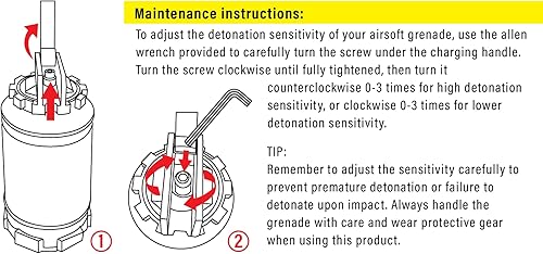 Miniatura 8 de Lancer Tactical - GBR Outdoor 130 - Ducha de impacto BB ABS con resorte redondo para Airsoft, paquete de 2