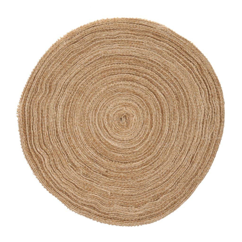 50 m Schleifenband aus Jute, für Weihnachten, Hochzeit, Handwerk, Party, Dekoration, Weihnachten, Basteln, 6cm