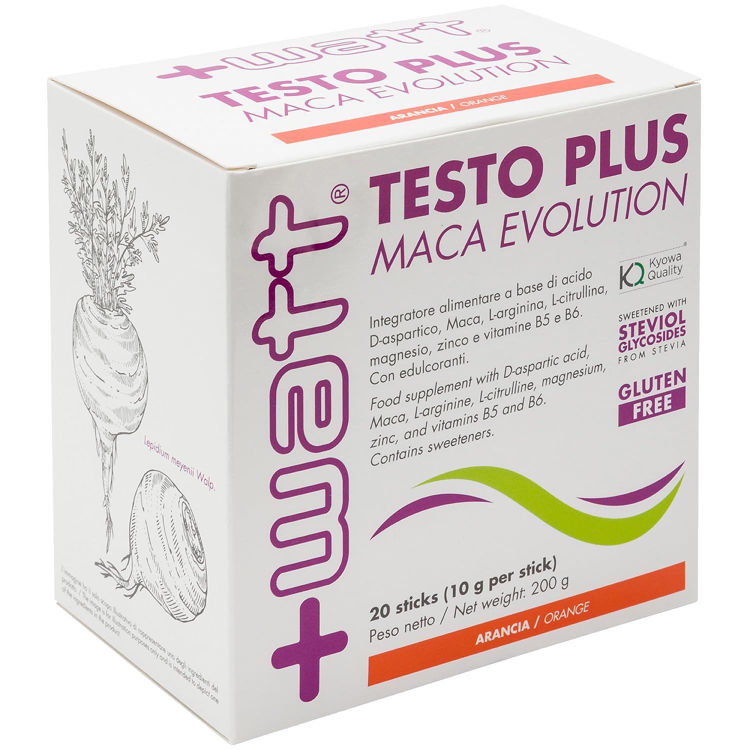 Testo Plus Maca Evolution - Integratore Alimentare a Base di Acido D-aspartico, Maca, L-arginina, L-citrullina, magnesio, zinco e vitamine B5 e B6 per Resistenza e Performance Fisica