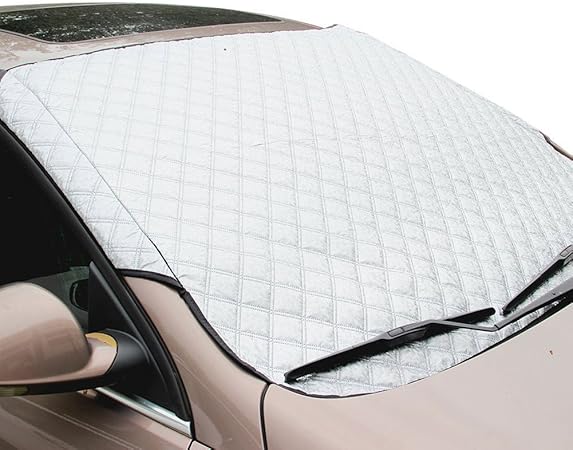 Amazon 車用サンシェード フロントガラスカバー 100cm 147cm 積雪落葉対策 凍結防止 遮光 防水材料 Suv車 普通車に適用 夏冬兼用 サンシェード 車 バイク