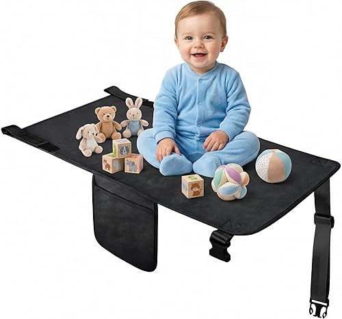 Cama de avión para niños pequeños, extensor de asiento de avión para niños, esenciales de viaje para niños, reposapiés portátil para niños, cama de