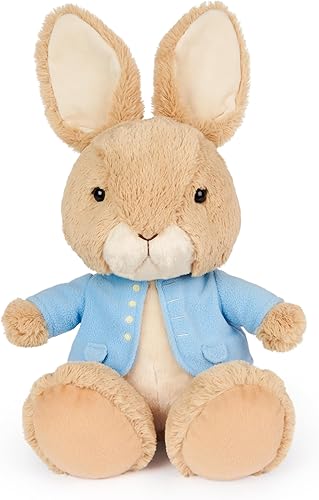 Miniatura 1 de GUND Beatrix Potter - Conejo de peluche con pies grandes, conejo de peluche para edades de 1 año en adelante, marrónazul, 11 pulgadas
