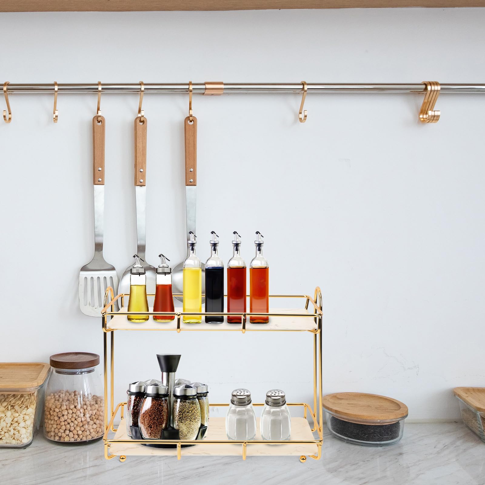 Estante de Almacenamiento de Cosméticos para Tocador de Baño