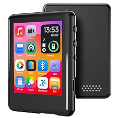 MP3 Player with Bluetooth5.4,Portable Music Device with Speaker,FM Radio,Voice Recording,Earphones,for Kids,Built-in Micro SD Card Slot,Full Touch Screen Easy to Use,Max 512GB Expand