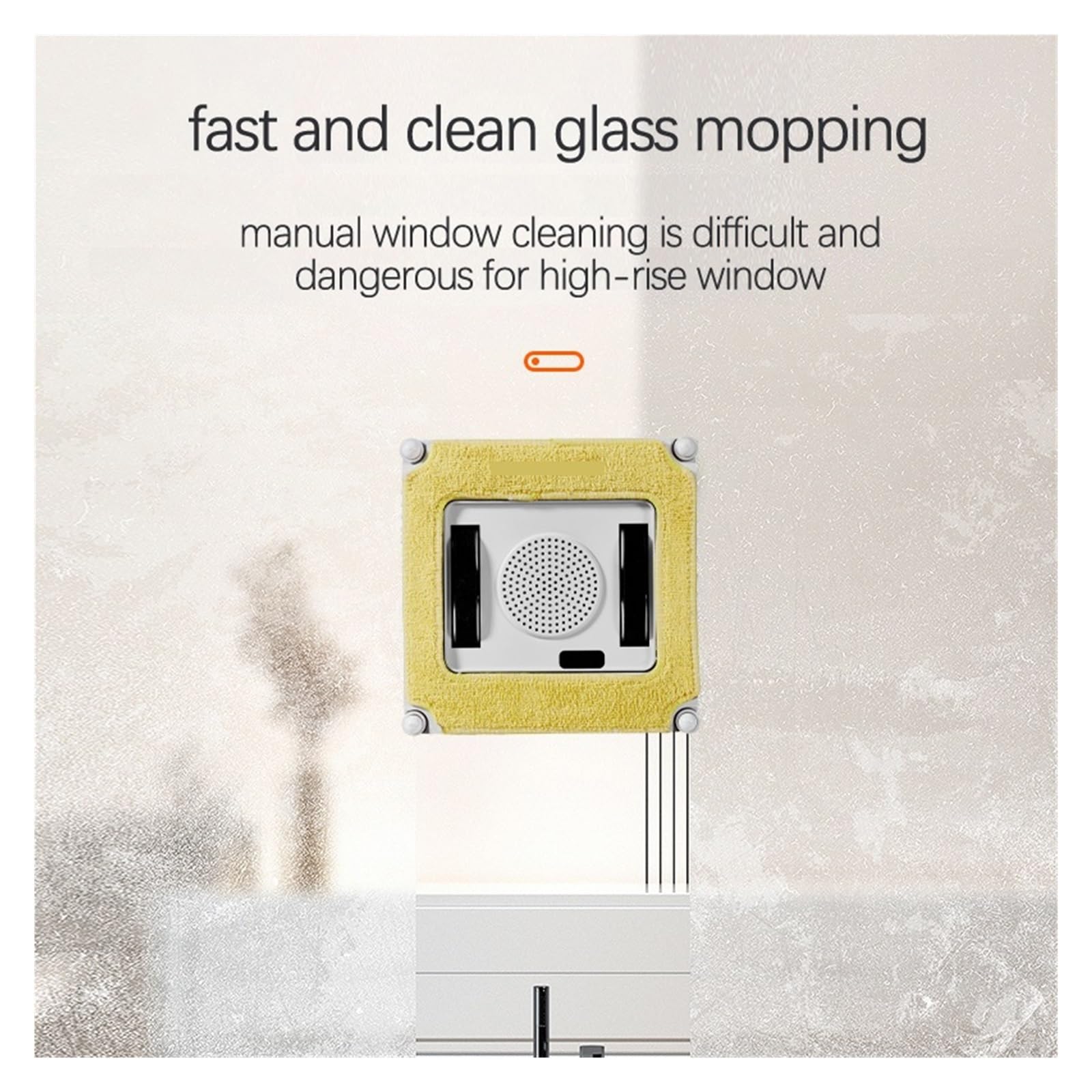 Robot Nettoyeur De Vitres Électrique À Pulvérisation d'eau, Essuie-Glace, Nettoyage Automatique, Machine À Laver, Application Intelligente, Télécommande Nettoyage en Profondeur (Size : RL4023 with AP