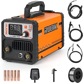 MIG Welder, 140A Welding Machine, 110V MIG/LIFT TIG/STICK 3 in 1 Welder Machine, Flux Core Welder, Portable Gasless MIG Welding Machine, Digital Display IGBT Inverter Welder with Welding Wire