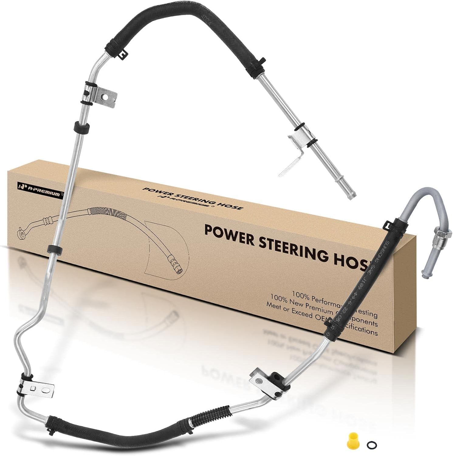 A-Premium Power Steering Return Line Hose Assembly Compatible with Hyundai Elantra 2001-2006 Lower From Gear