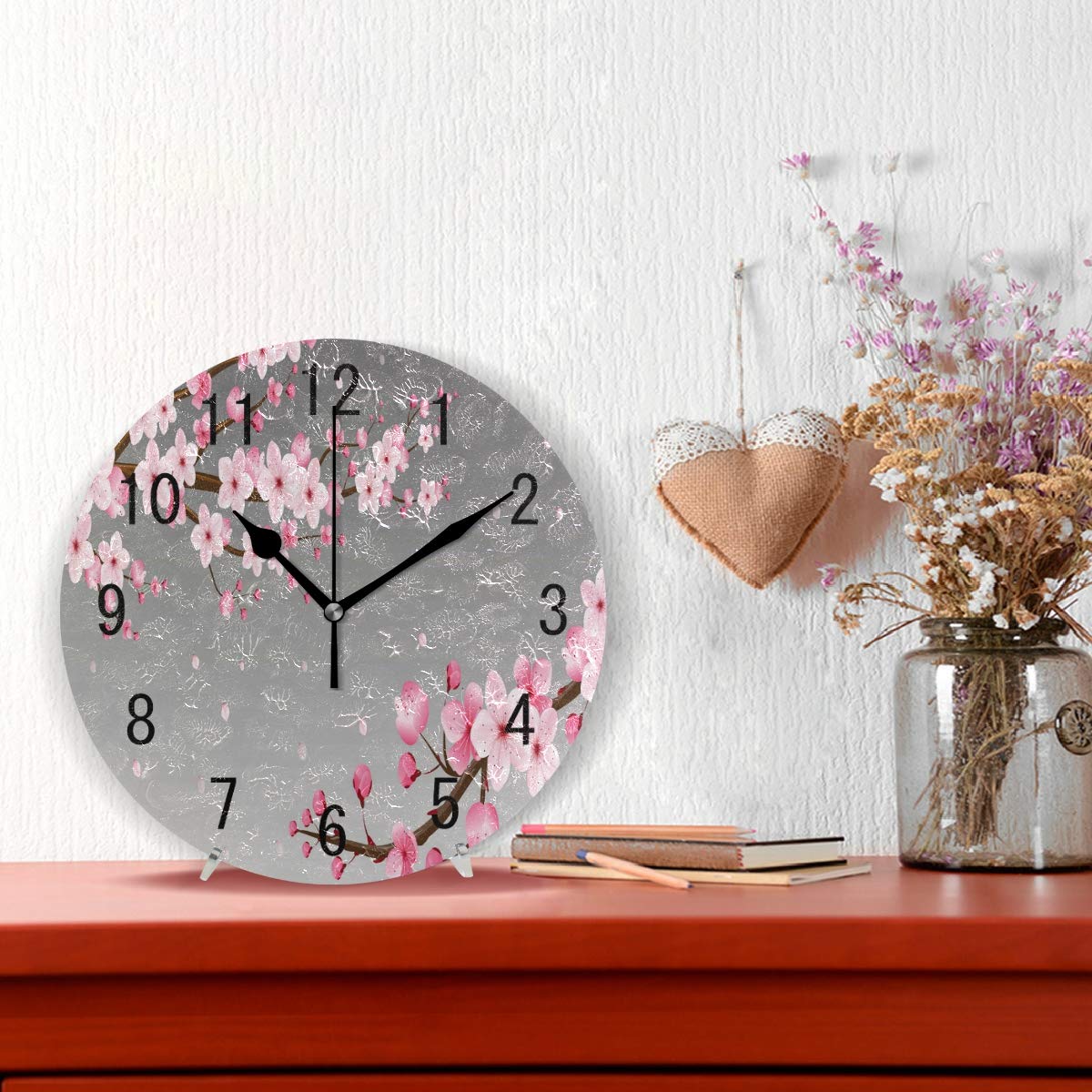 Amazon.com: ALAZA Home Decor Cherry Blossom Japanese Round Acrylic