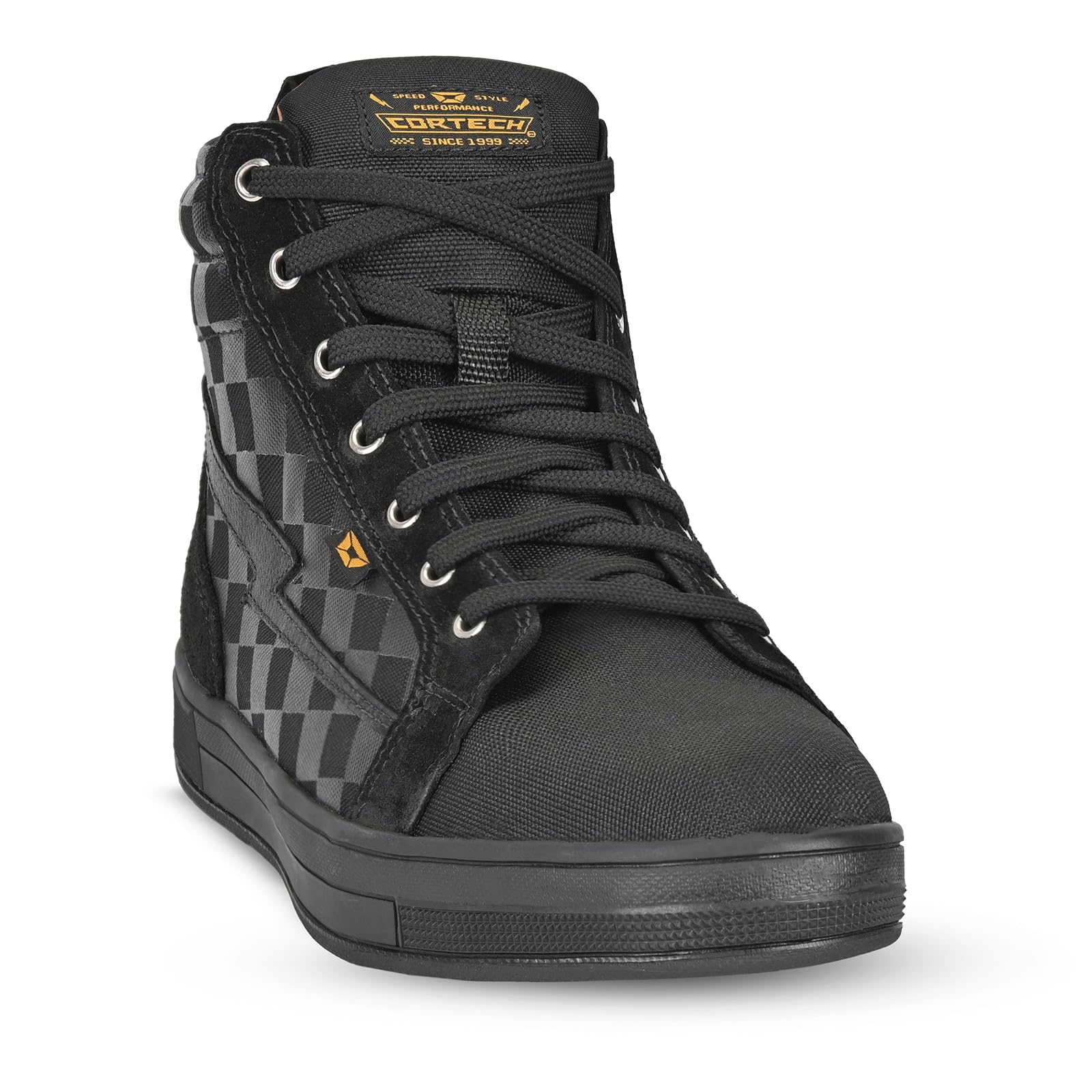 Alpinestars Chrome Riding Shoes (9) (BLACK/GREY/RED FLUORESCENT)