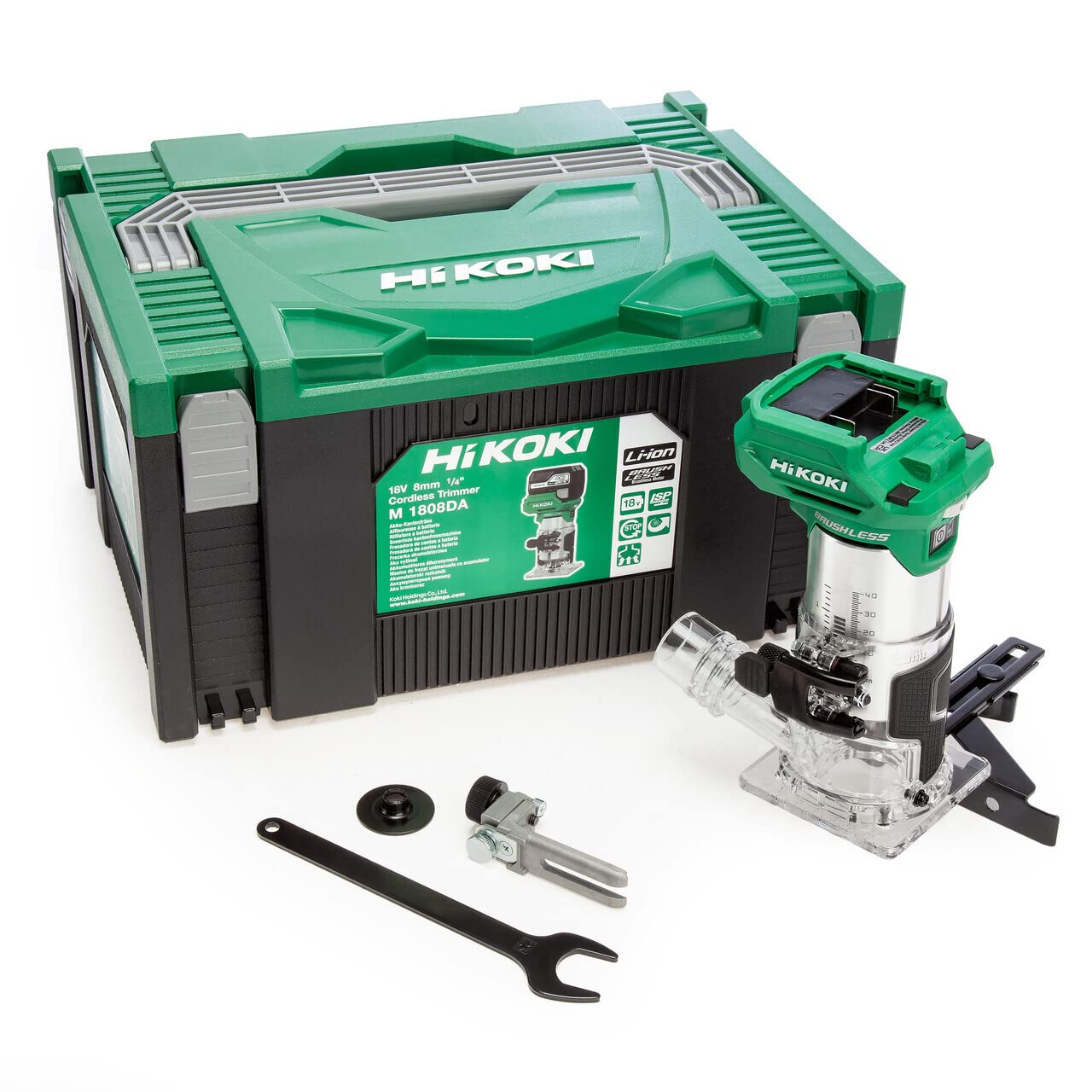 Hikoki M1808da 18V Brushless 1/4'' Router/Trimmer (Body Only)