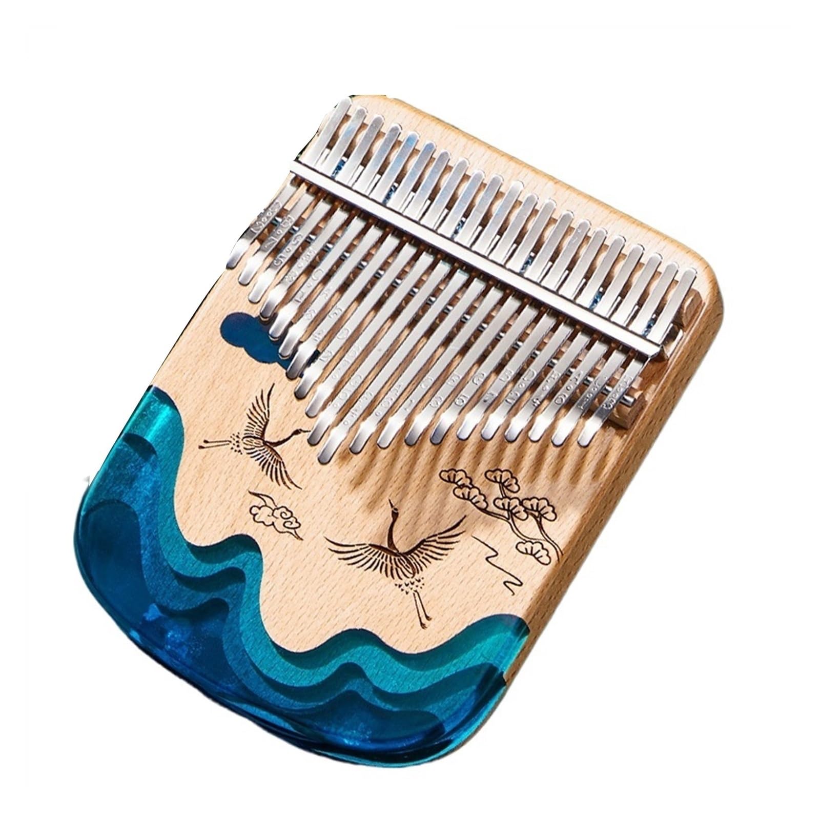 Kalimba Kalimba 21-tonowy dwupalcowy instrument fortepianowy kciukowy dla początkujących kalimba