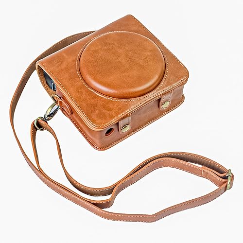 Miniatura 7 de Rieibi Funda cuadrada SQ6, funda protectora para cámara instantánea Fujifilm Instax Square SQ6, funda compacta de piel sintética con correa de