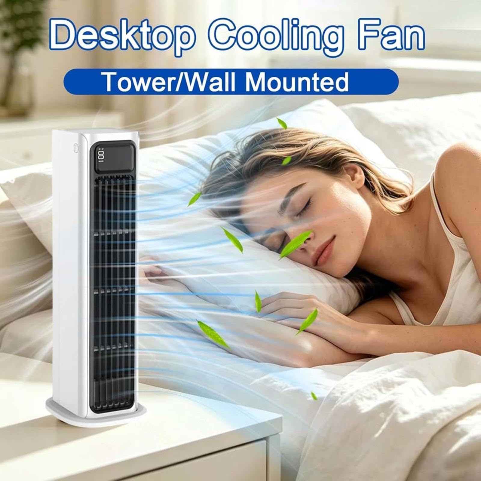 Mobile E Portatile Condizionatore Portatile Design Senza Lame Ventilatore Senza Pale Silenzioso Per Assemblaggio Senza Foratura Dotato Di Telecomando Per Casa, Ufficio, Viaggio