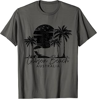 Gibson Beach Australia Surf Vintage Sunset Surfer Retro T-Shirt for Men Women Kids