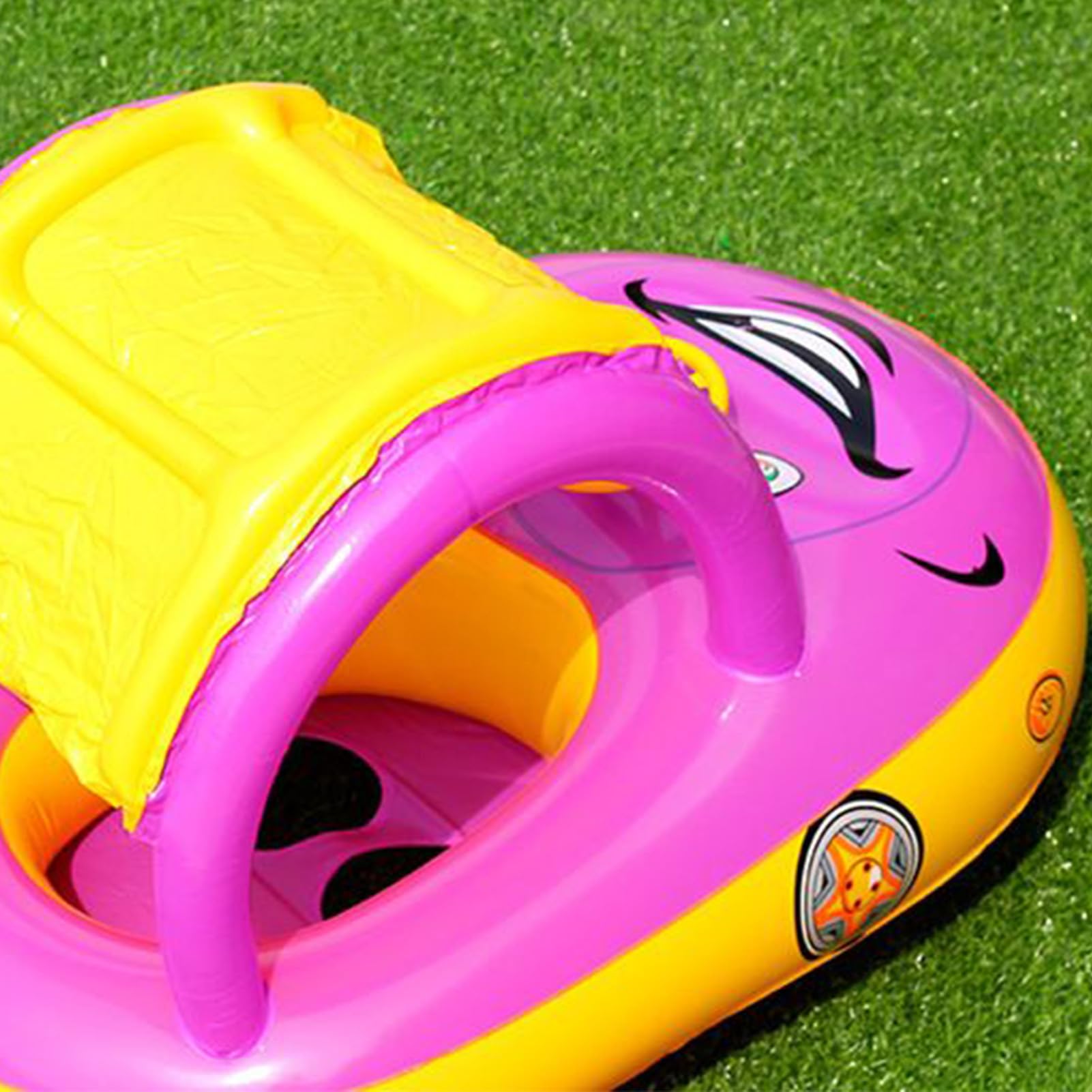 Aiuto per il nuoto per bambini | Pneumatici da nuoto gonfiabili con tettuccio parasole per piscina, lago e