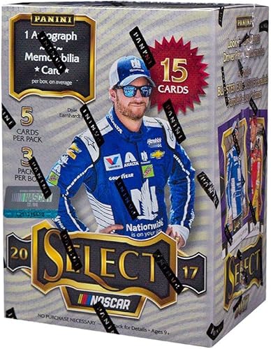 Panini NASCAR All Teams 2017 Select Racing Blaster Box, pequeña, color negro disponible en Yaxa Colombia