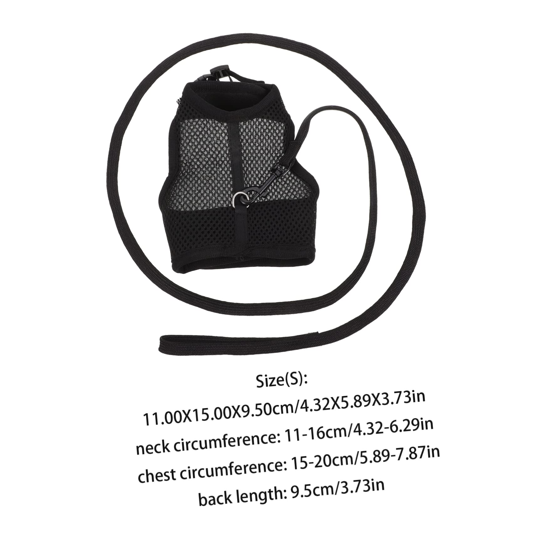 ifundom 1Set Breathable Rabbit Harness and Leash for Pets Bunny Walking Vest with Leash for Exercising and Outdoor Activities Present for Pet Owners