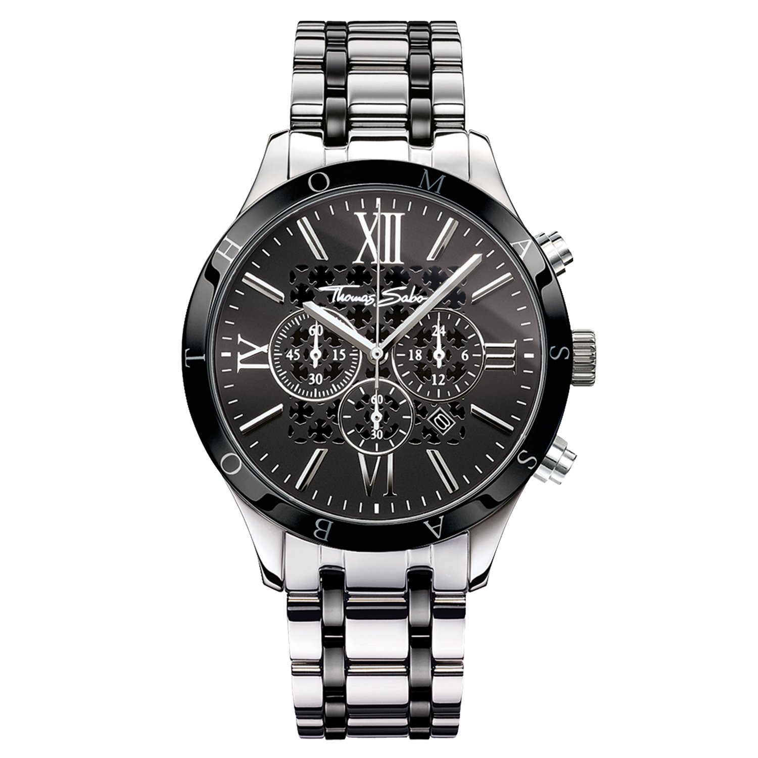 Thomas Sabo Men's Rebel Urban Black Dial Stainless Steel Strap
