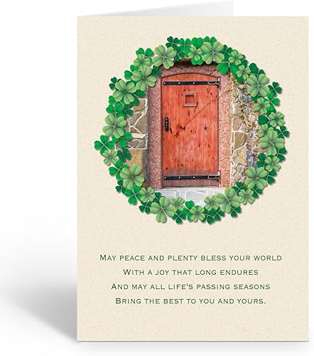 Miniatura 7 de Stonehouse Collection  12 tarjetas de felicitación del día de San Patricio  Tarjetas de bendición irlandesa  Tarjetas de felicitación del castillo