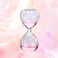 Vista 4 de KLKCMS Dream Bubble - Reloj de arena de cristal líquido para mesa de hogar, color rosa