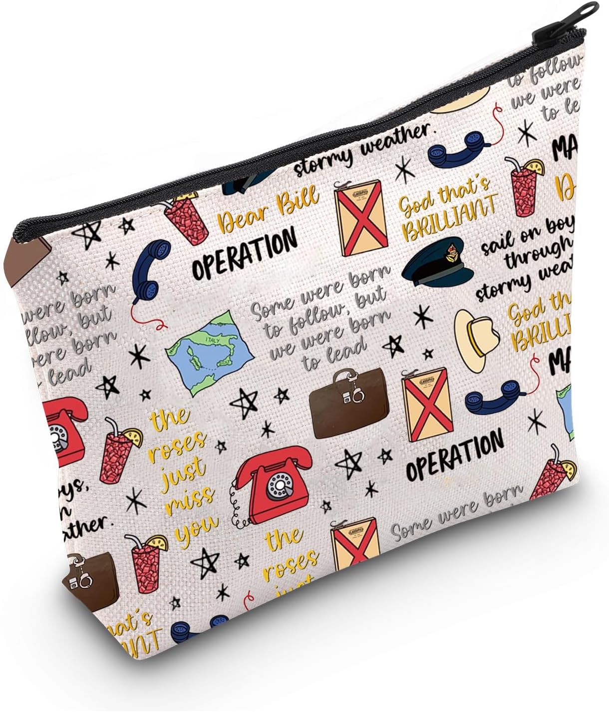 Making a Hero Makeup Bag Music Theatre Lover Cosmetic Bag Musical Birthday Party Merch Gift (Operation)