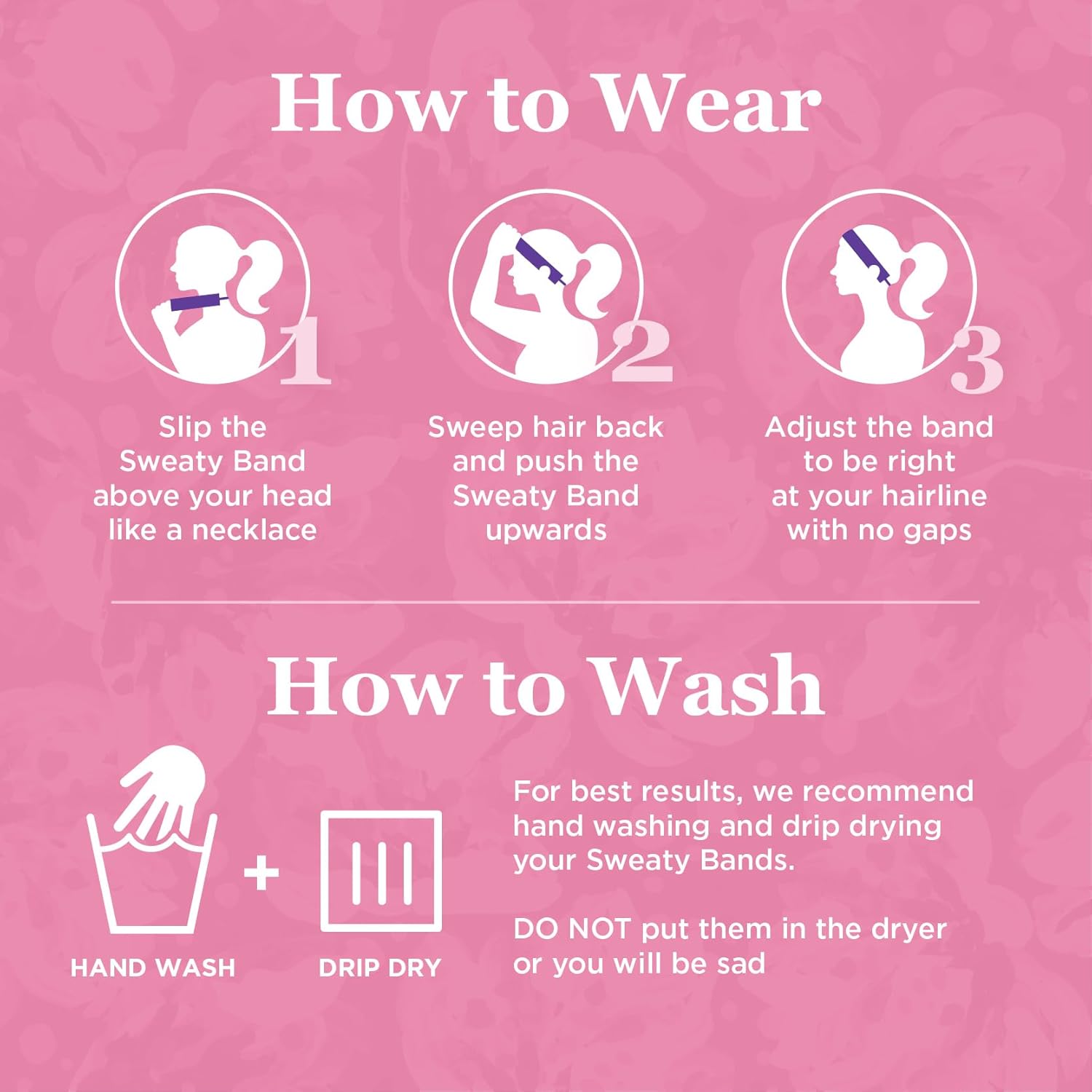 Sweaty Bands Womens Girls Headband - Non-Slip Velvet-Lined Athletic Hairband - Watercolors Blue 1-Inch - Image 6