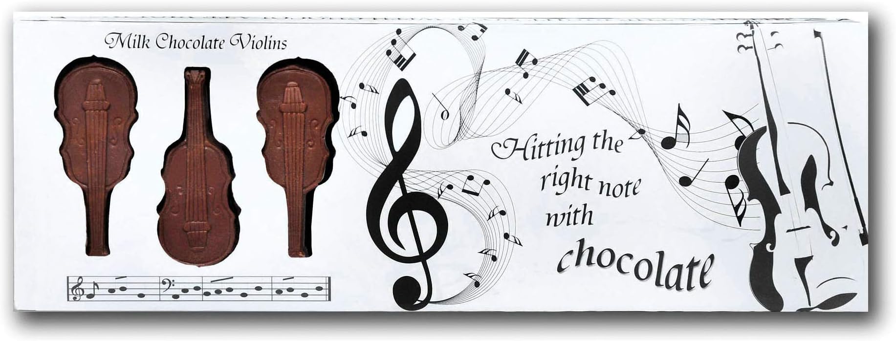 Belgian Milk Chocolate Box Of Violins - 8