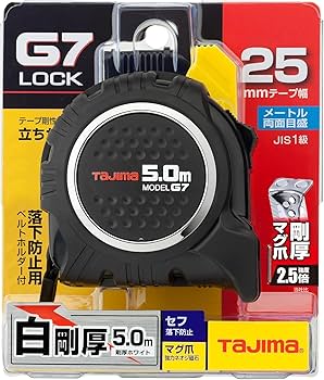 タジマ スケール セフG7ロックマグ爪25 SFG7LM2550×2個 タジマツール 回転式セフG7ロック マグ爪25 5.0m メートル目盛