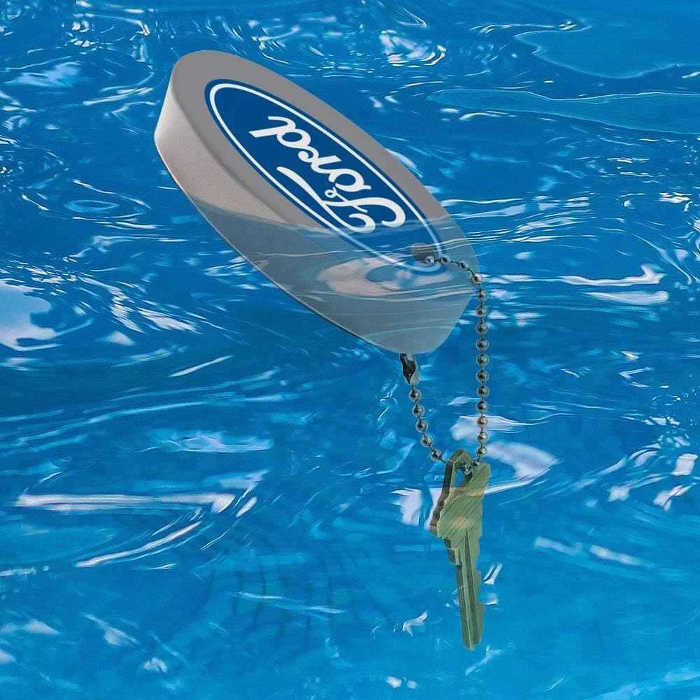GRAPHICS & MORE Ford Motor Company Blue Oval Logo Floating Keychain Oval Foam Fishing Boat Buoy Key Float - Image 3