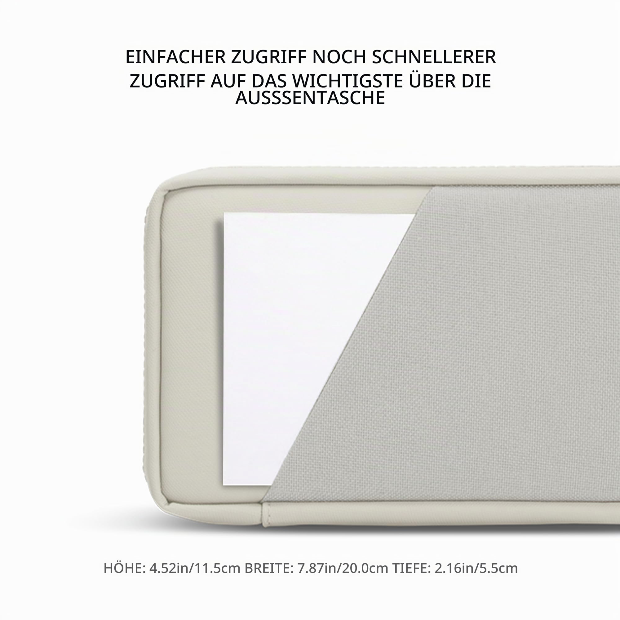 Native Union Stow Organizer - Reise-Tech-Kit aus robustem Canvas - Hält Essentials organisiert mit flexiblem Stauraum & Quick-Access-Tasche für Kabel, Ladegerät, SIM-Karte & mehr (Sandstein)