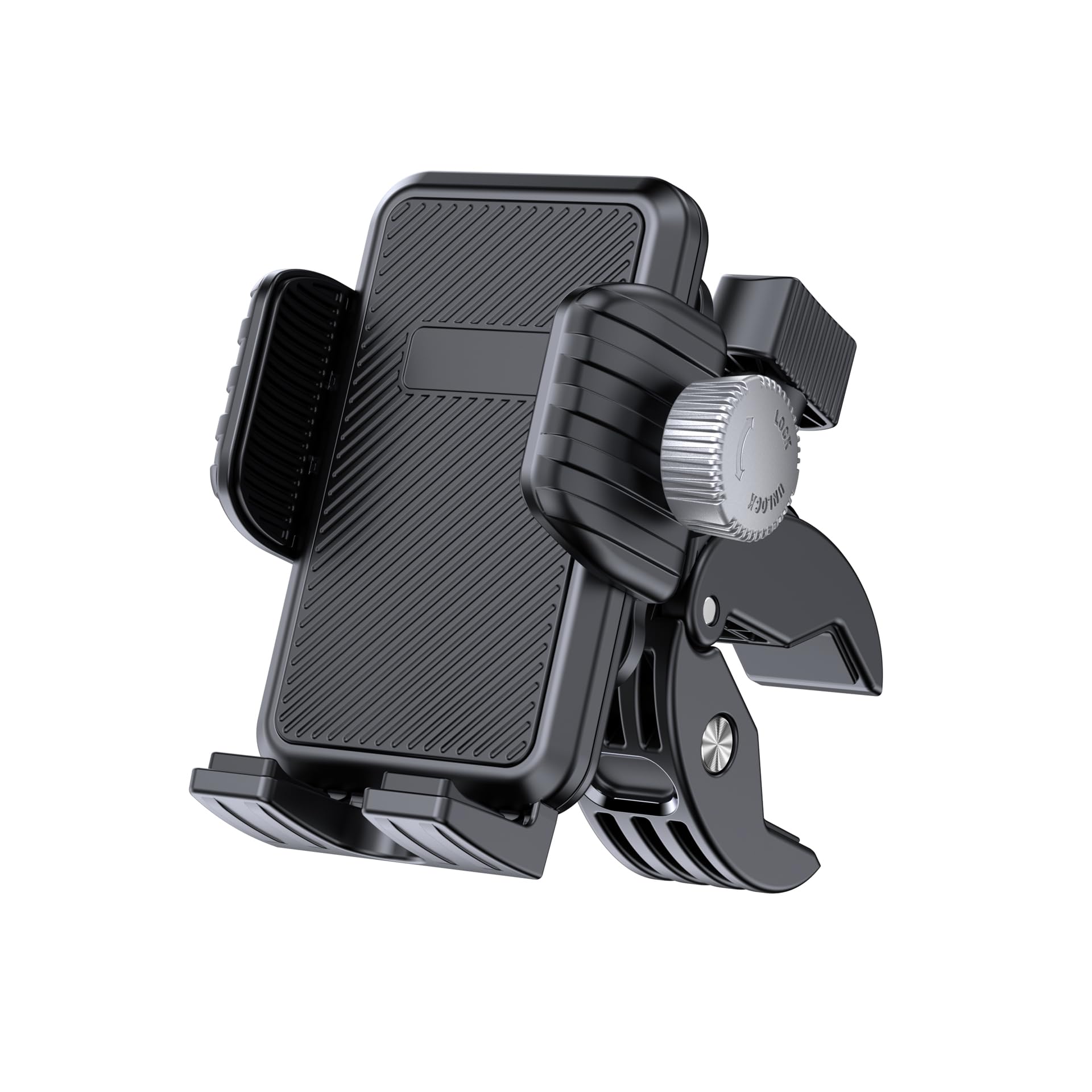 Glangeh Bike Mobile Stand | Universal Handlebar/Mirror Mount Phone Holder for Bikes & Scooters | 360° Rotatable & Shock-Absorbent Clamp | Fits 4.7″-7.2″ Smartphones (Black) — Amazon image 16
