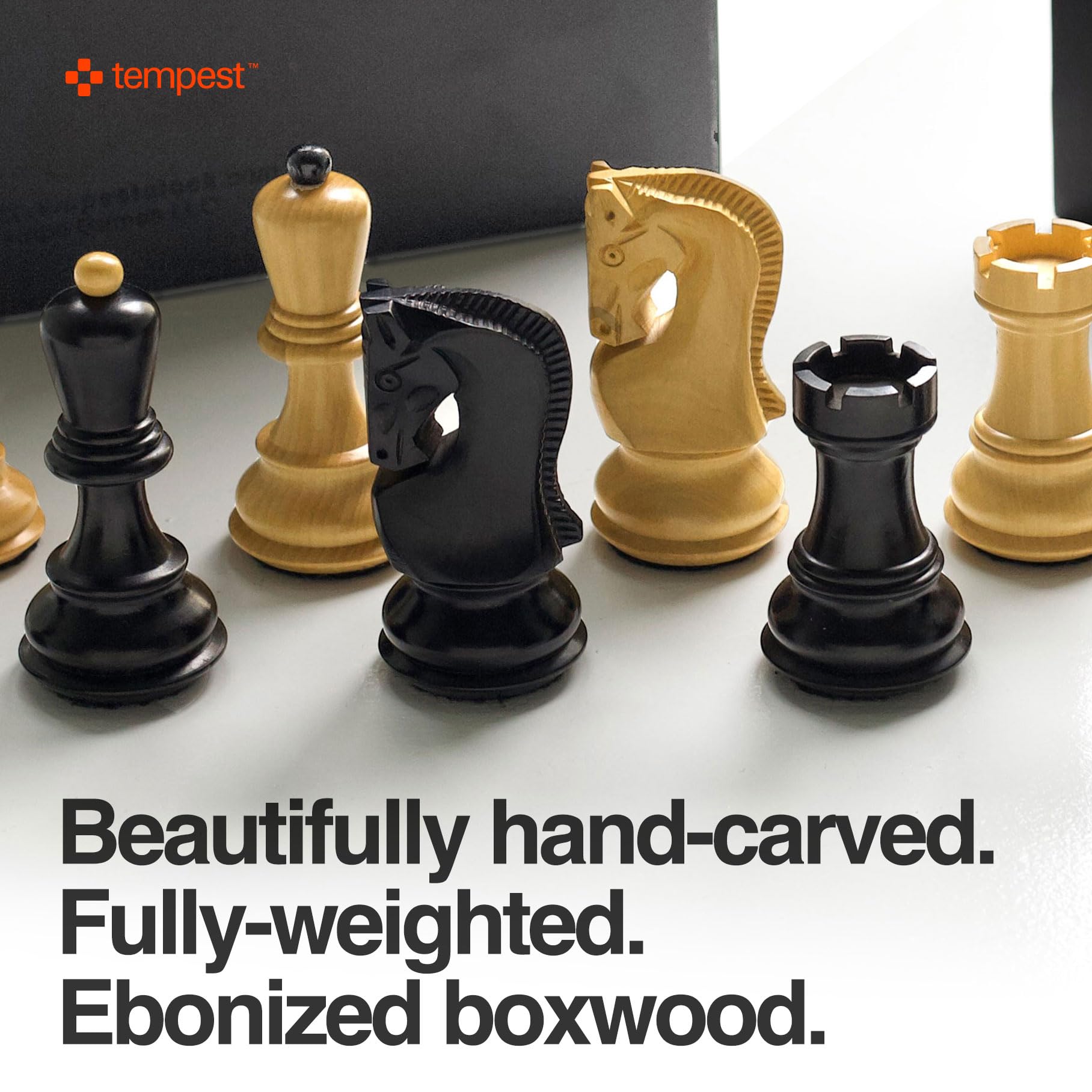 Tempest Chess Pieces (Zagreb Pieces and Box Only)
