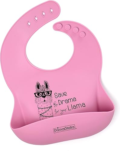 Baberos de silicona para bebés Babero suave ajustable impermeable para bebés y niños pequeños Sin BPA