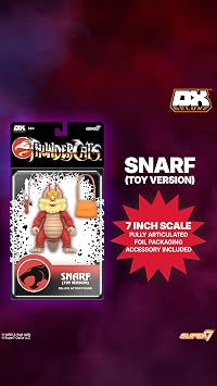 Super7 Deluxe Thundercats Snarf (Toy Recolor) - 7 Thundercats Action Figure with Accessories - Classic Cartoon Collectibles and Retro Toys