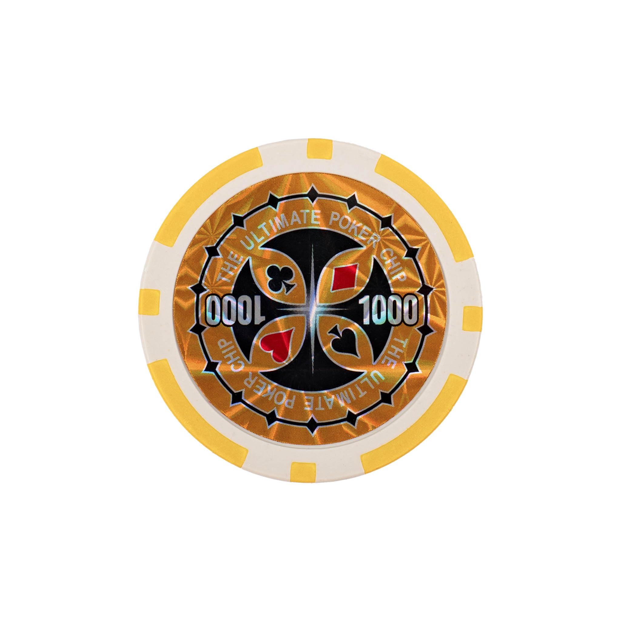 H&F Heimtextilien Walizka pokerowa 500 żetonów – duży zestaw do pokera premium z 6 poziomami wartości, 2 taliami na karty, kostkami i guzikami krupiera w aluminiowej walizce