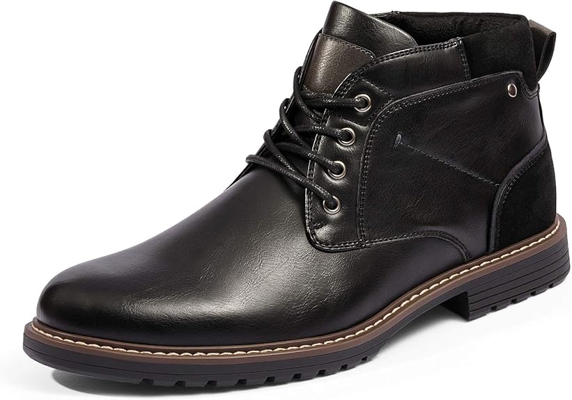 Bruno Marc Botas Hombre Vestir Botas Moto Invierno Botines Moda con Suela TPR