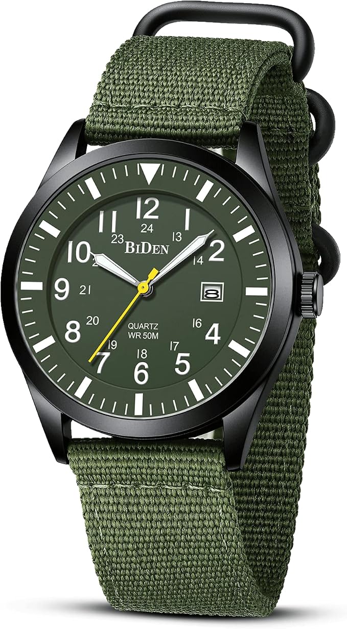 Orologio da uomo Nibosi 2627 di lusso verde al quarzo, ultimo modello con cinturino in acciaio, impermeabile, con datario, orologio casual minimalista
