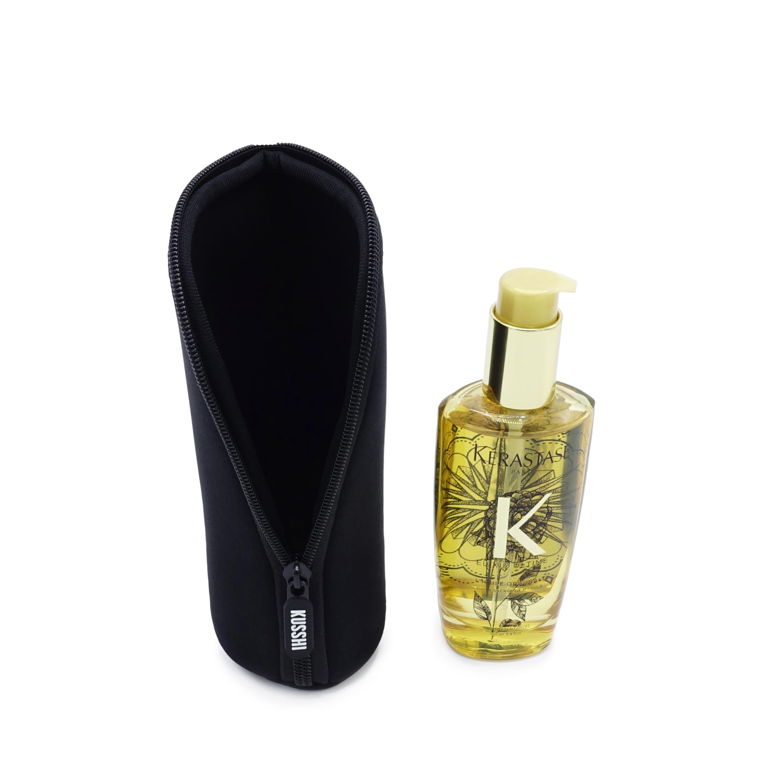 KUSSHI Neoprene Mini Makeup Pouch for Purse and Travel - Small Travel Pouch for Delicate Bottles and Beauty