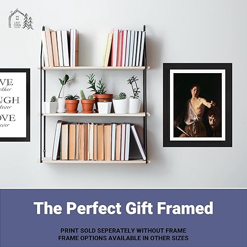 Miniatura 5 de Caravaggio - Cabaña perdida David con la cabeza de Goliat  Impresión sin marco  Reproducción de pinturas de obras de arte finas  Póster decorativo