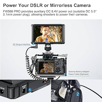 FEELWORLD FW568 バッテリー 付き Amazon.com : FEELWORLD FW568 V3 6 inch DSLR Camera Field