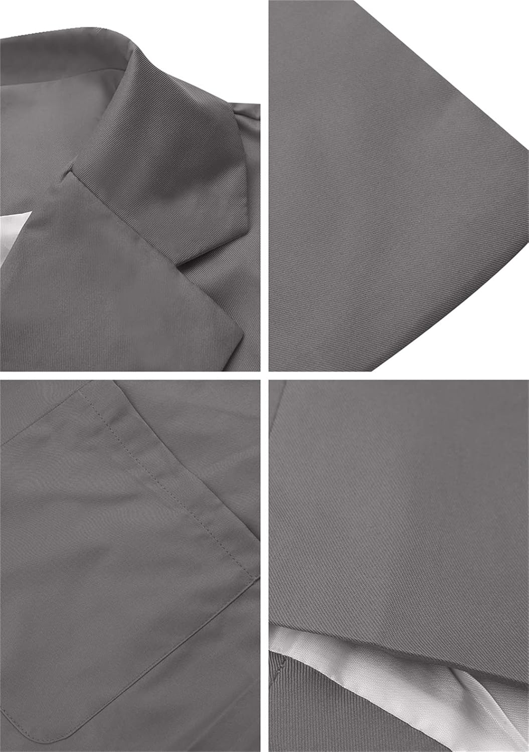 YMING Womens Solid Color Open Front Blazer Long Sleeve Office Jacket OL Work Cardigan with Pockets Plus Size at  Women’s Clothing store