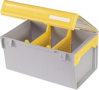 Plano Edge Master Plastics and Bulk Utility Tackle Storage | Premium Tackle Organization with Rust Prevention, Clear/Yellow, One-Size