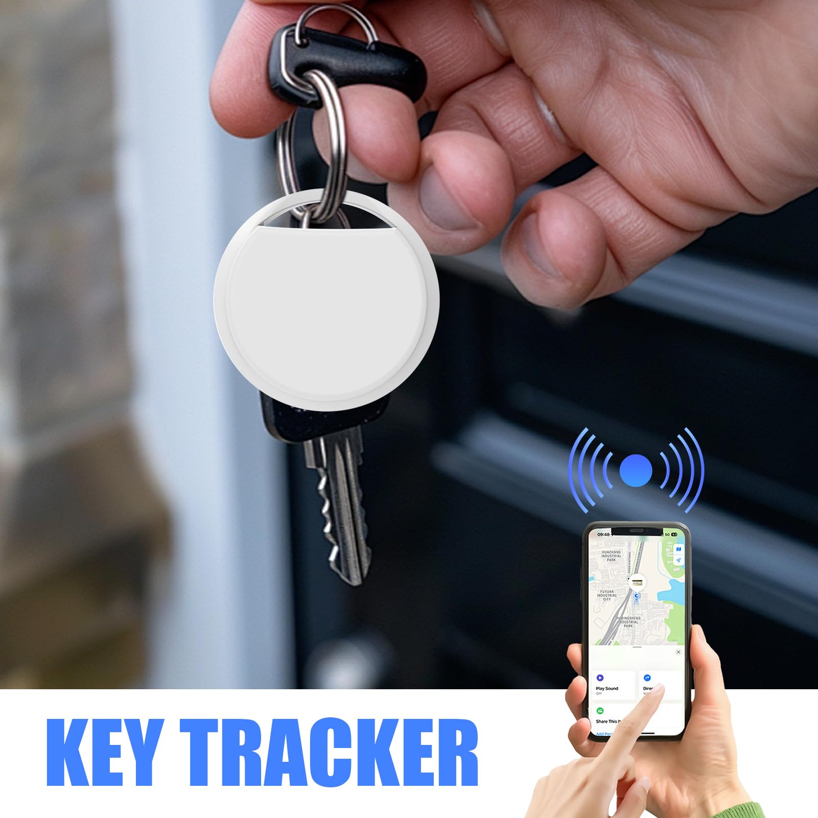 Traqueur GPS Anti-perte Pour Chien, Chat, Objets - Léger, étanche, Compatible Smartphone - Pour Randonnée, Voyage