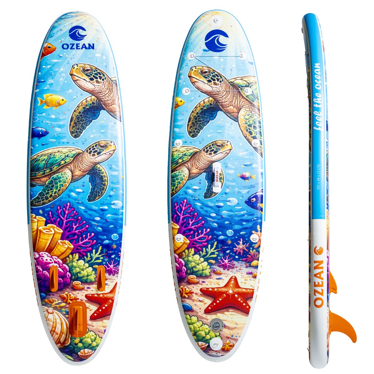 Tabla Paddle Surf Hinchable 305cm Premium 2 en 1 Kit Kayak Ozean