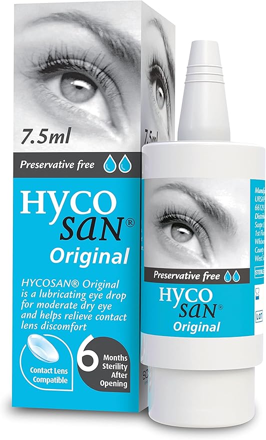 Hycosan Original Preservative Free Eyedrops Sodium Hyaluronate 0.1