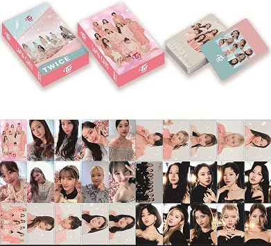 5 Pack/150 Pcs Twice Lomo Card Kpop Photocards Greeting Card with Postcards Box