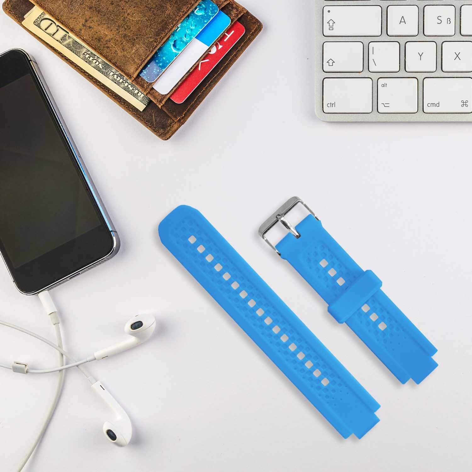 Bands Compatible with Garmin Forerunner 25, Soft Silicone Replacement Watch Band Strap for Garmin Forerunner 25 GPS Running Watch