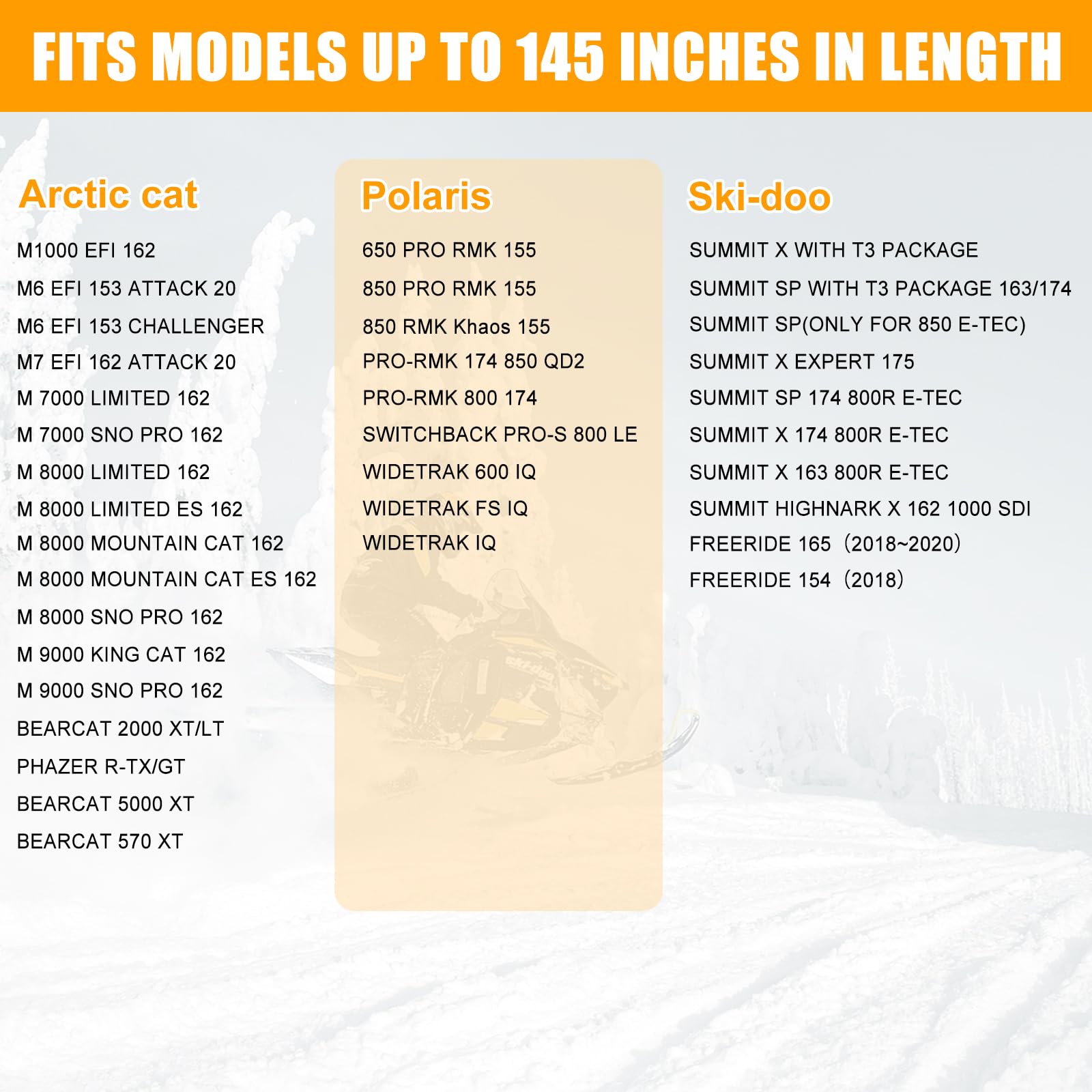 【M】 Windproof Snowmobile Protector Heavy Duty Waterproof Snowmobile
